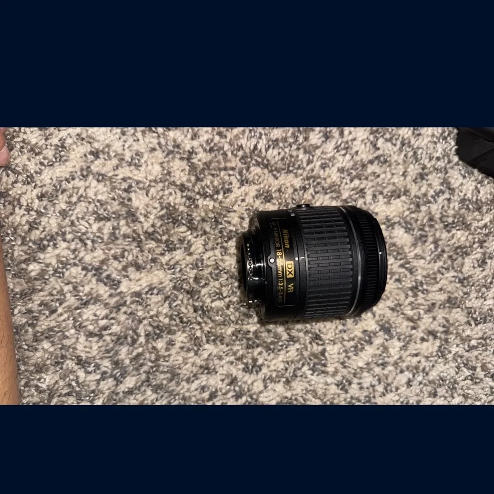 Nikon Black DSLR Camera with Lens Set